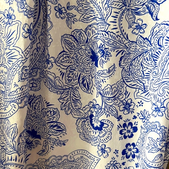 NWT Floral Paisley Print Button-Up Tunic by Laura Size 6 - Picture 7 of 8
